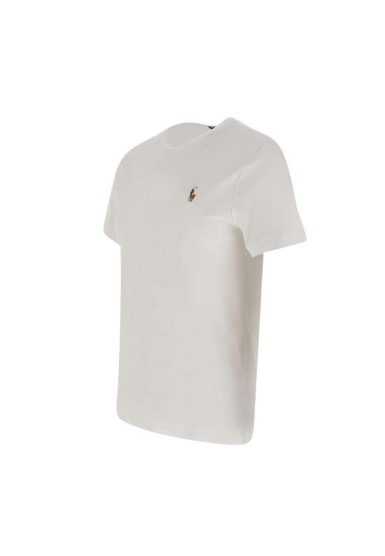 26SS 폴로 랄프로렌 포니 로고 자수 반팔티 710740727 002 White - POLO RALPH LAUREN