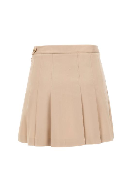 26SS 라코스테 미디 스커트 JF8001 X6F BEIGE - LACOSTE