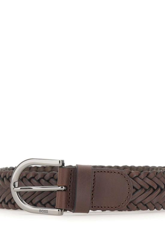 26SS 보스 가죽 벨트 50563980 202 BROWN - BOSS