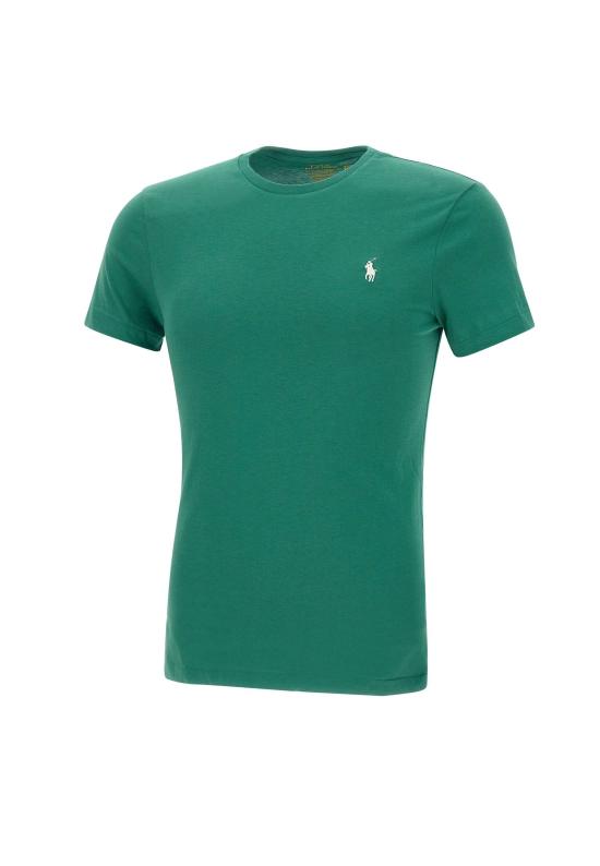 26SS 폴로 랄프로렌 포니로고 자수 반팔 티셔츠 710671438 422 GREEN