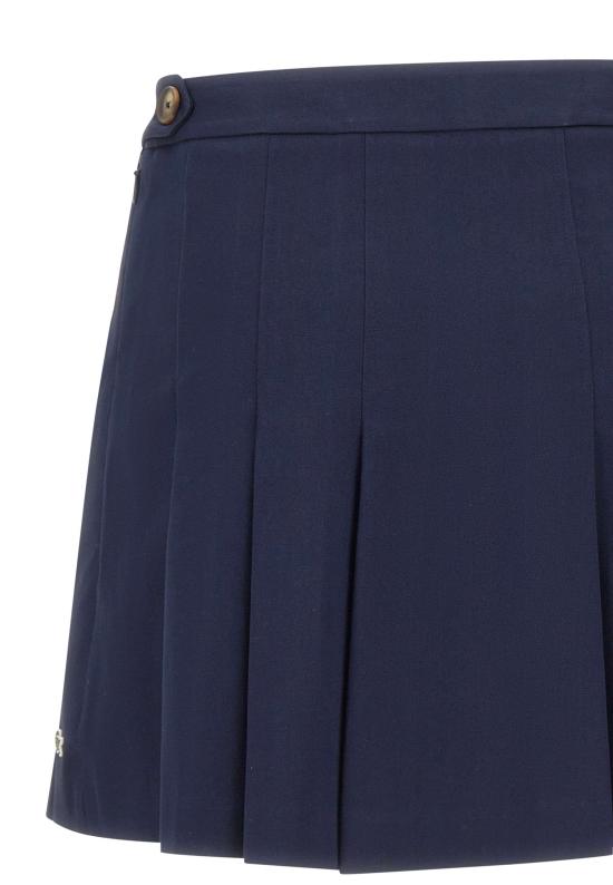 26SS 라코스테 미디 스커트 JF8001 166 BLUE - LACOSTE