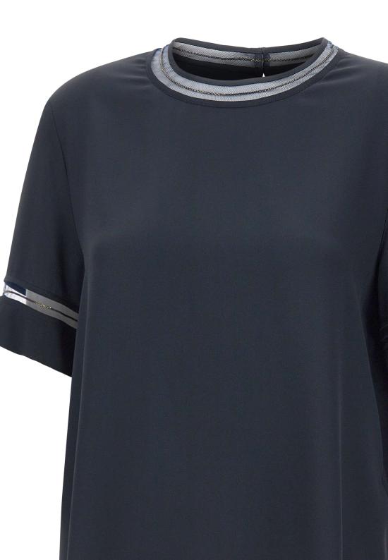 26SS 파비아나 필리피 반팔 티셔츠 TPD266F289 L7755146 Blue - FABIANA FILIPPI