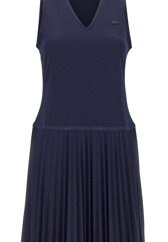 26SS 라코스테 미디 원피스 EF2432 166 BLUE - LACOSTE