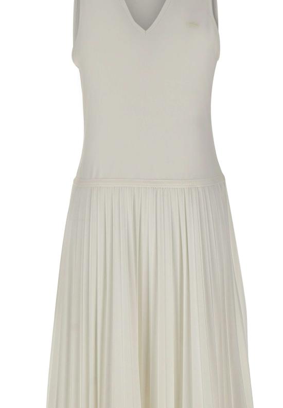 26SS 라코스테 미디 원피스 EF2432 70V WHITE - LACOSTE