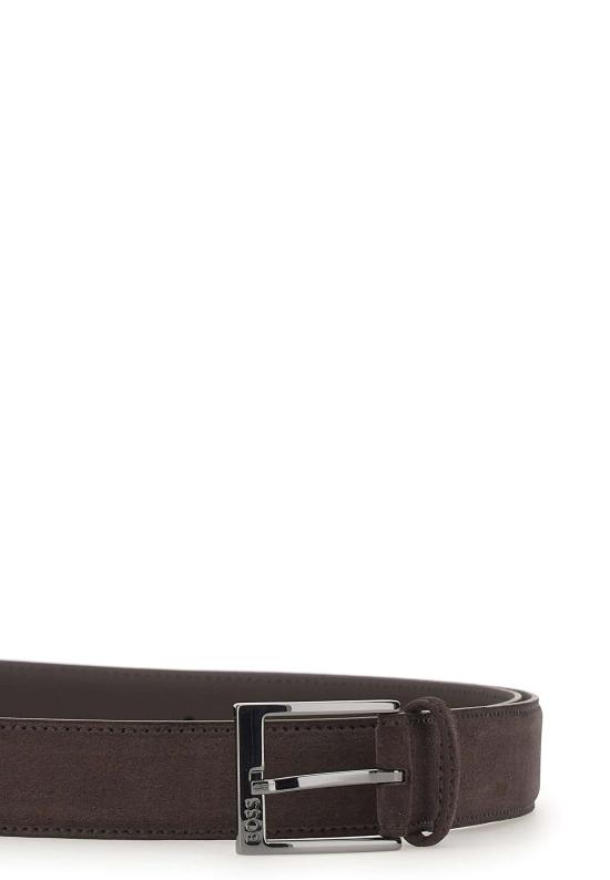 26SS 보스 가죽 벨트 50563958 201 BROWN - BOSS