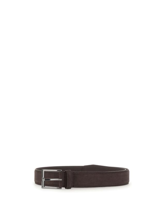 26SS 보스 가죽 벨트 50563958 201 BROWN