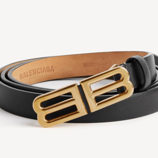 26SS 발렌시아가 레귤러 벨트 8687612ACKI1000 Black - BALENCIAGA