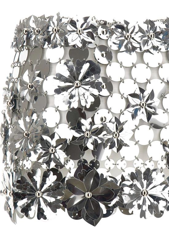 26SS 파코라반 숏 스커트 26EIJU172PS0129 P040 Silver - PACO RABANNE