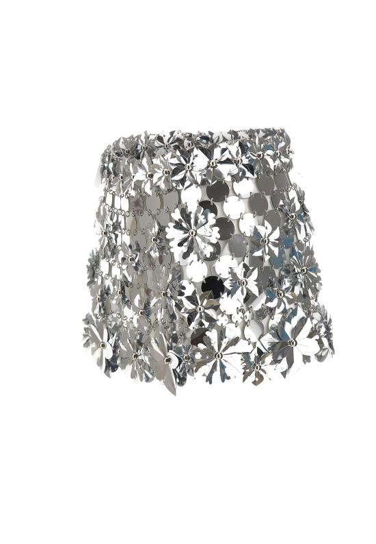 26SS 파코라반 숏 스커트 26EIJU172PS0129 P040 Silver - PACO RABANNE