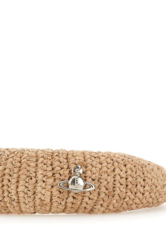 26SS 비비안웨스트우드 헤어 액세서리 8102002U K005NC401 Beige - VIVIENNE WESTWOOD