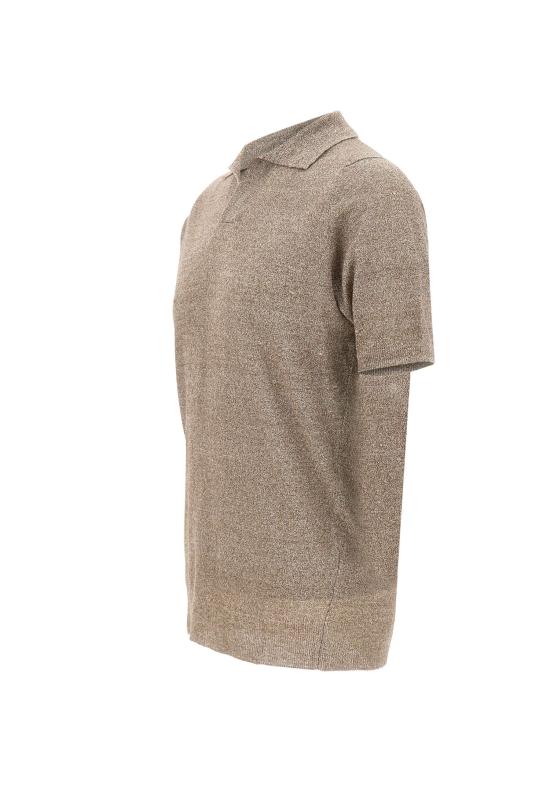 26SS 필리포 드 로렌티스 폴로 티셔츠 PL1MCSK LC14R921 Brown - FILIPPO DE LAURENTIIS