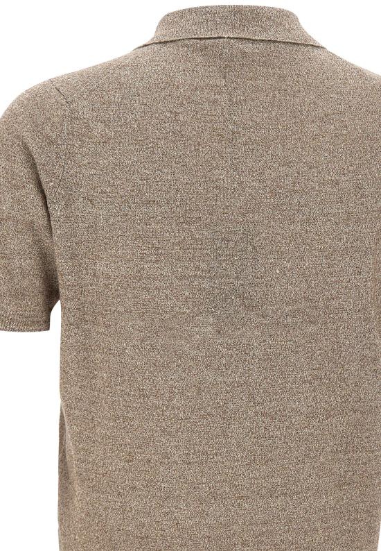 26SS 필리포 드 로렌티스 폴로 티셔츠 PL1MCSK LC14R921 Brown - FILIPPO DE LAURENTIIS