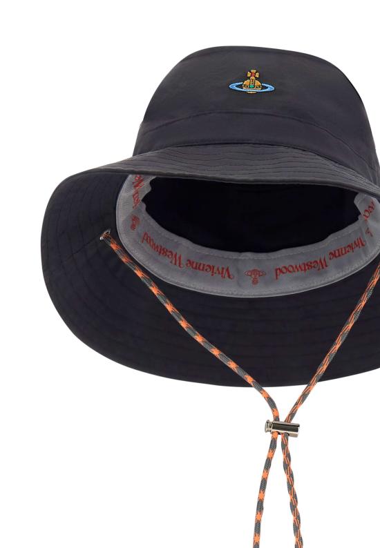 26SS 비비안웨스트우드 버킷햇 81020028 W01HMN401 Black - VIVIENNE WESTWOOD