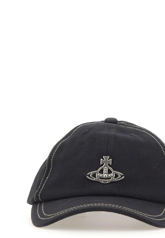 26SS 비비안웨스트우드 볼캡 81020026 W01BRN402 Black - VIVIENNE WESTWOOD