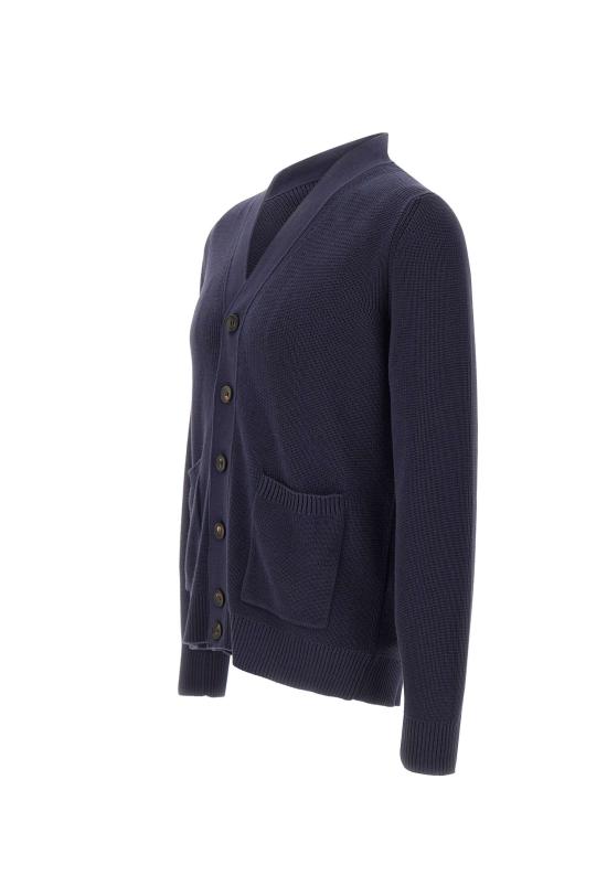 26SS 필리포 드 로렌티스 가디건 CB3MLT SU12P891 BLUE - FILIPPO DE LAURENTIIS