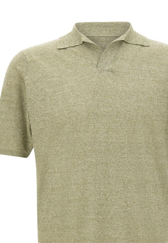 26SS 필리포 드 로렌티스 폴로 티셔츠 PL1MCSK LC14R560 Green - FILIPPO DE LAURENTIIS