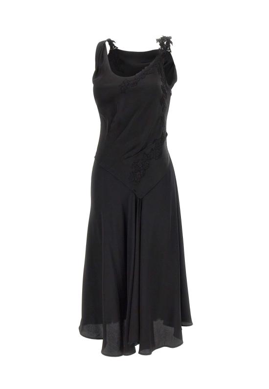 26SS 빅토리아 베컴 미디 원피스 1226WDR007331A BLACK Black