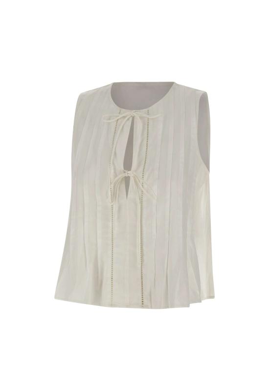 26SS 보스 민소매 티셔츠 50559244 118 WHITE