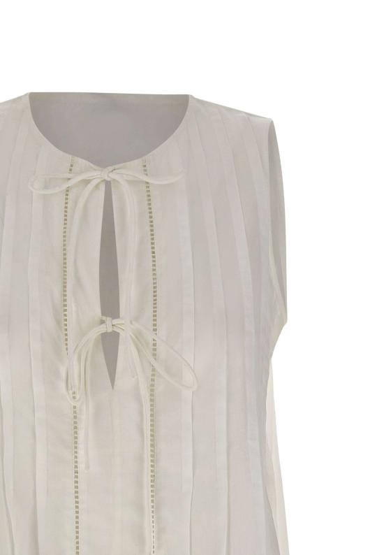 26SS 보스 민소매 티셔츠 50559244 118 WHITE - BOSS