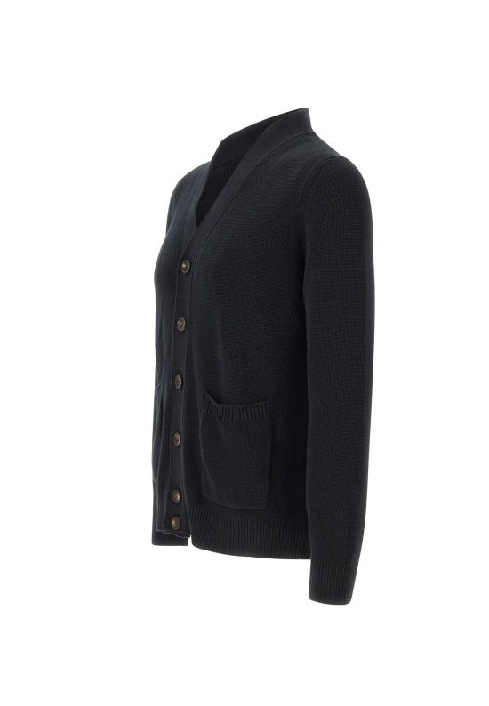 26SS 필리포 드 로렌티스 가디건 CB3MLT SU12P990 Black - FILIPPO DE LAURENTIIS