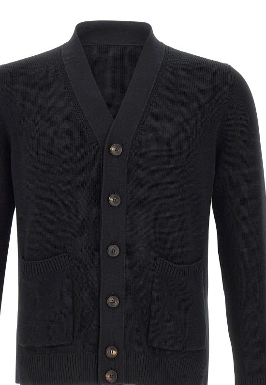 26SS 필리포 드 로렌티스 가디건 CB3MLT SU12P990 Black - FILIPPO DE LAURENTIIS