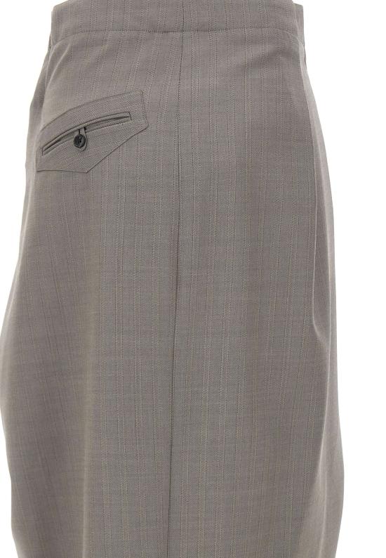 26SS 빅토리아 베컴 미디 스커트 1226WSK007224B NICKEL Grey - VICTORIA BECKHAM