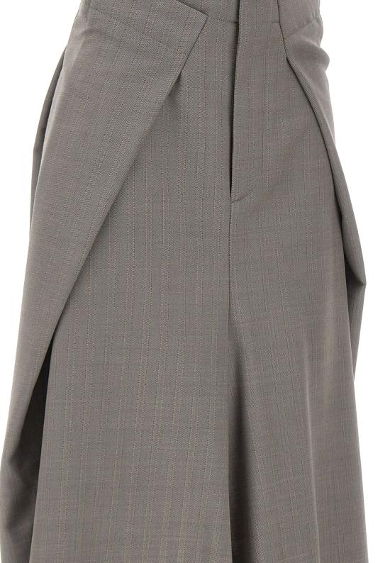 26SS 빅토리아 베컴 미디 스커트 1226WSK007224B NICKEL Grey - VICTORIA BECKHAM