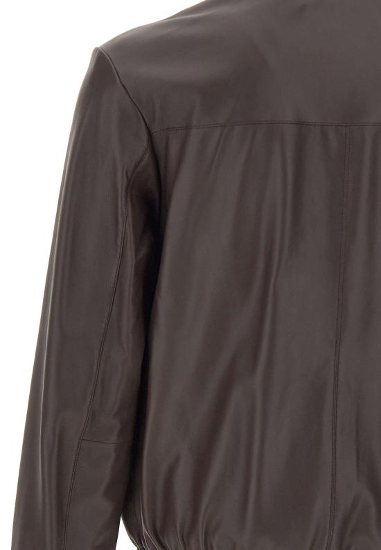 26SS 보스 가죽 자켓 50562919 210 Brown - BOSS