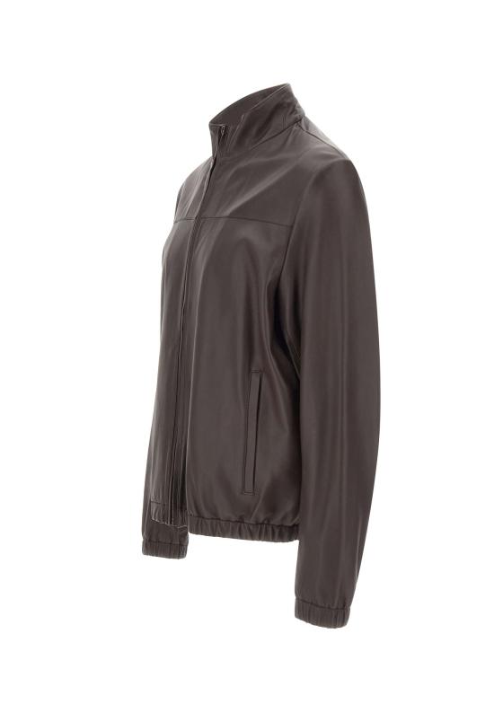 26SS 보스 가죽 자켓 50562919 210 Brown - BOSS