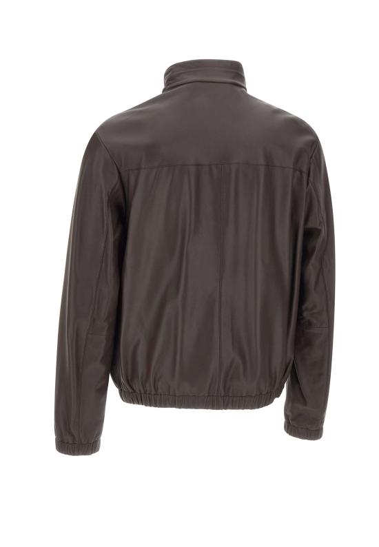 26SS 보스 가죽 자켓 50562919 210 Brown - BOSS