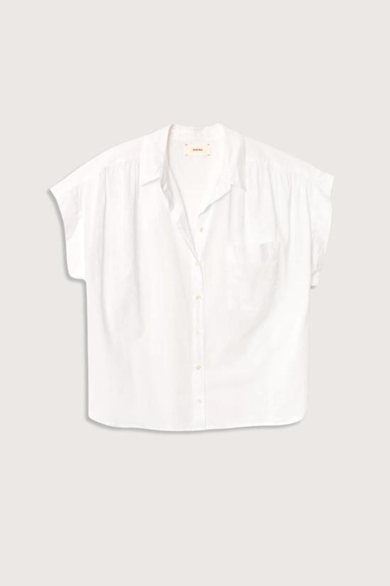  시레나 셔츠 렉시 반팔 셔츠 화이트