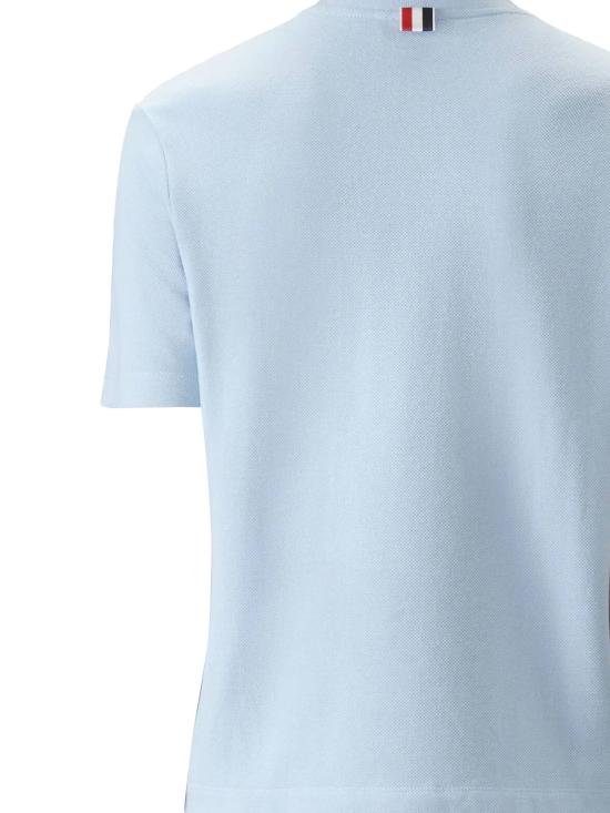 26SS 톰브라운 클래식 피케 4바 티셔츠 FJS207A 00050 480 LIGHT BLUE DOM - THOM BROWNE