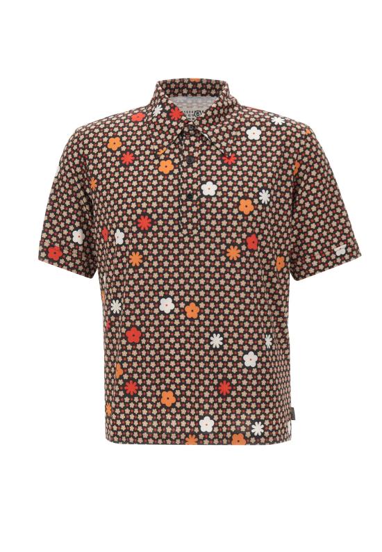 26SS MM6 메종마르지엘라 폴로 티셔츠 SH2GL0011 M20206001S MultiColour