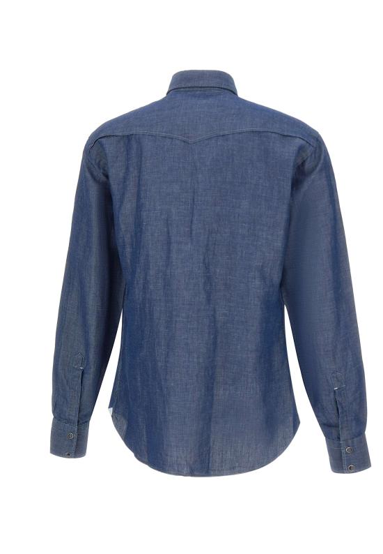 26SS 발바 데님 셔츠 WSU02P2054251U 0001 Blue - BARBA