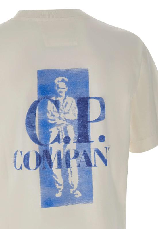 26SS 씨피 컴퍼니 반팔 티셔츠 20CMTS143A 110579W103 White - C.P. COMPANY