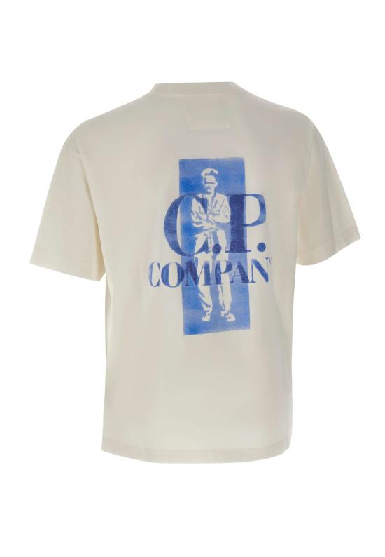26SS 씨피 컴퍼니 반팔 티셔츠 20CMTS143A 110579W103 White - C.P. COMPANY