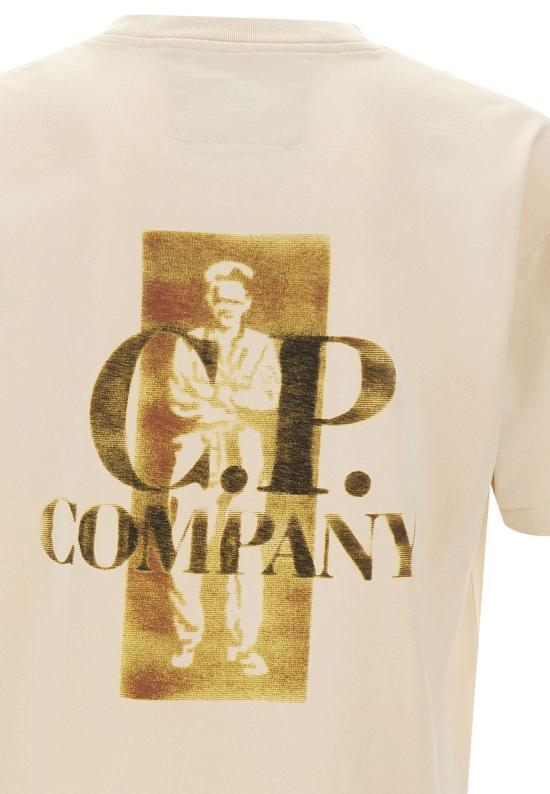 26SS 씨피 컴퍼니 반팔 티셔츠 20CMTS143A 110579W114 Beige - C.P. COMPANY