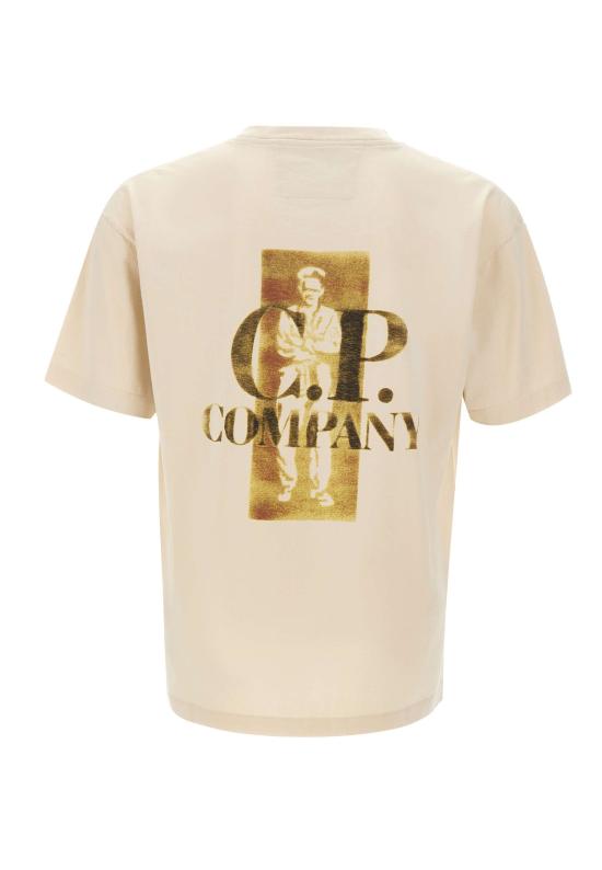 26SS 씨피 컴퍼니 반팔 티셔츠 20CMTS143A 110579W114 Beige - C.P. COMPANY