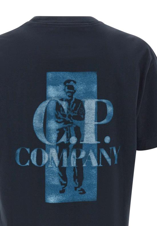 26SS 씨피 컴퍼니 반팔 티셔츠 20CMTS143A 110579W888 Blue - C.P. COMPANY