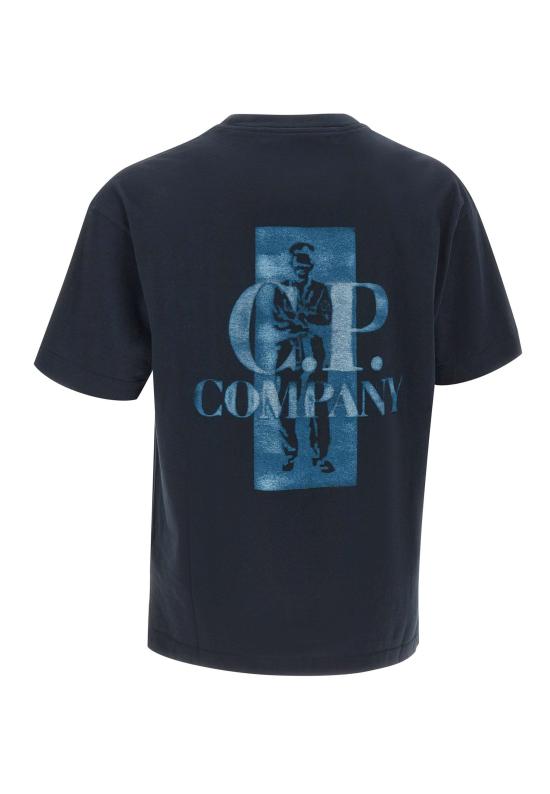 26SS 씨피 컴퍼니 반팔 티셔츠 20CMTS143A 110579W888 Blue - C.P. COMPANY
