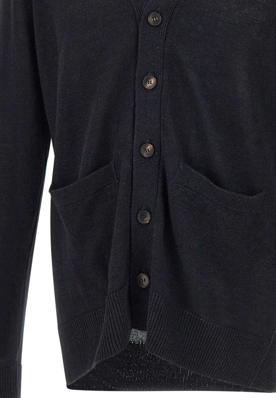 26SS 필리포 드 로렌티스 가디건 CB1MLT LC7R990 Black - FILIPPO DE LAURENTIIS