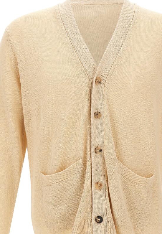 26SS 필리포 드 로렌티스 가디건 CB1MLT LC7R030 Beige - FILIPPO DE LAURENTIIS