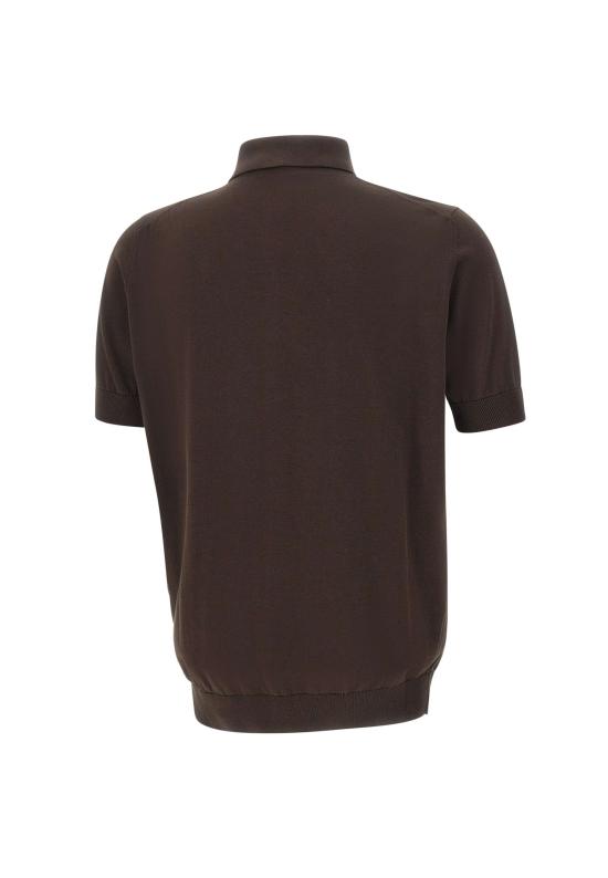 26SS 필리포 드 로렌티스 폴로 티셔츠 PL1MC CR14R190 Brown - FILIPPO DE LAURENTIIS