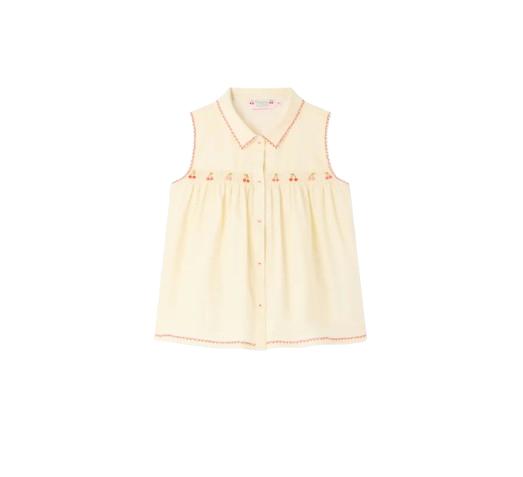 26SS [키즈] 봉쁘앙 블라우스 S06GBLW00030 103 Off white