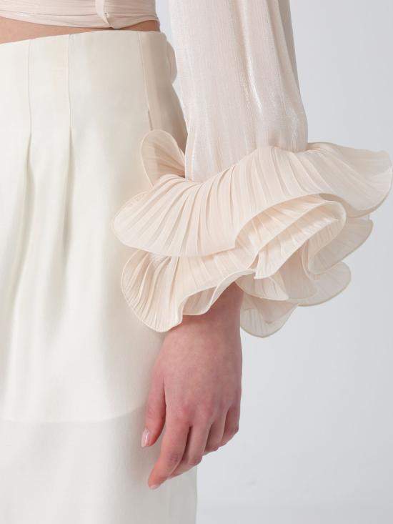 26SS H 꾸뛰르 긴팔 티셔츠 HM31414663 VANIGLIA Ivory - H COUTURE