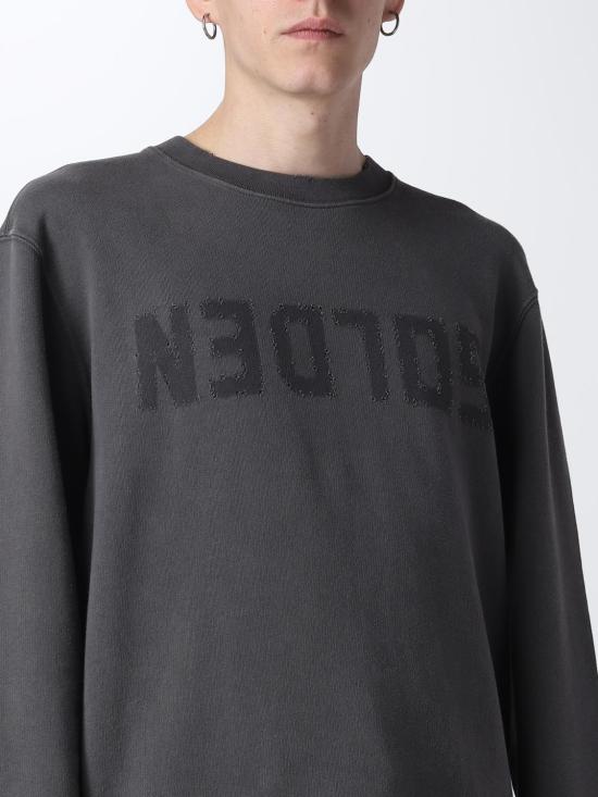26SS 골든구스 골든 레터링 올리브 그린 스웨트셔츠 GMP01223P00064260318 Grey - GOLDEN GOOSE