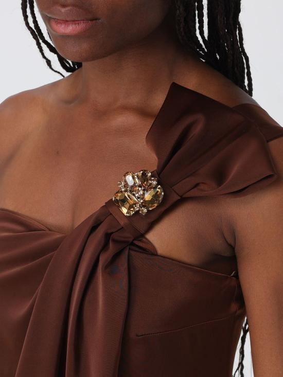 26SS H 꾸뛰르 롱 원피스 HV38754647 TABACCO Tobacco - H COUTURE