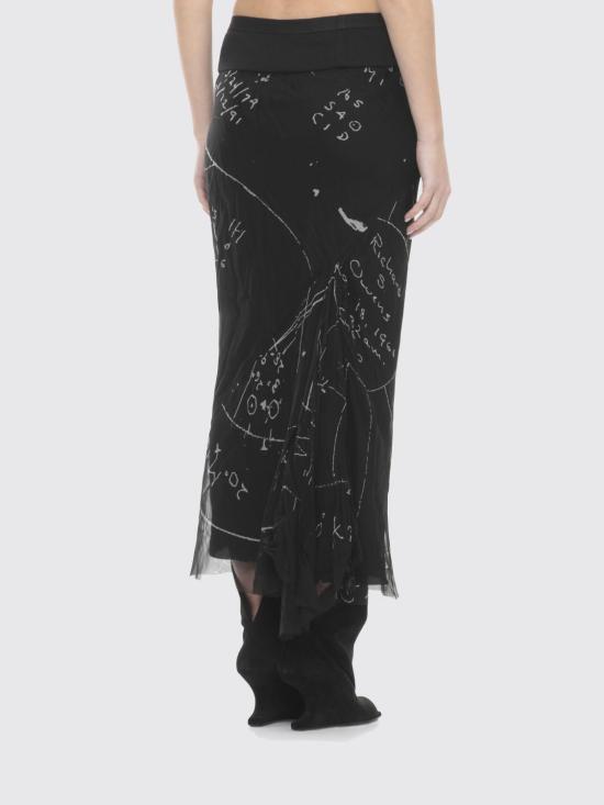 26SS 릭 오웬스 롱 스커트 RP01F6334SP109 11 White - RICK OWENS