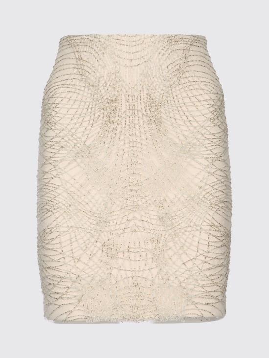 26SS 엘리자베타프랜치 미디 스커트 GO15261E2 FB6 White - ELISABETTA FRANCHI