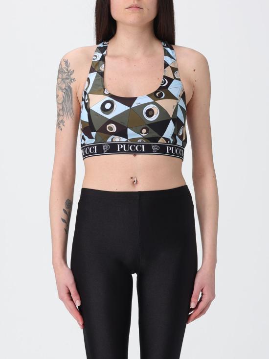 26SS 푸찌 반팔 티셔츠 6HTP576H865 P18 Kaki